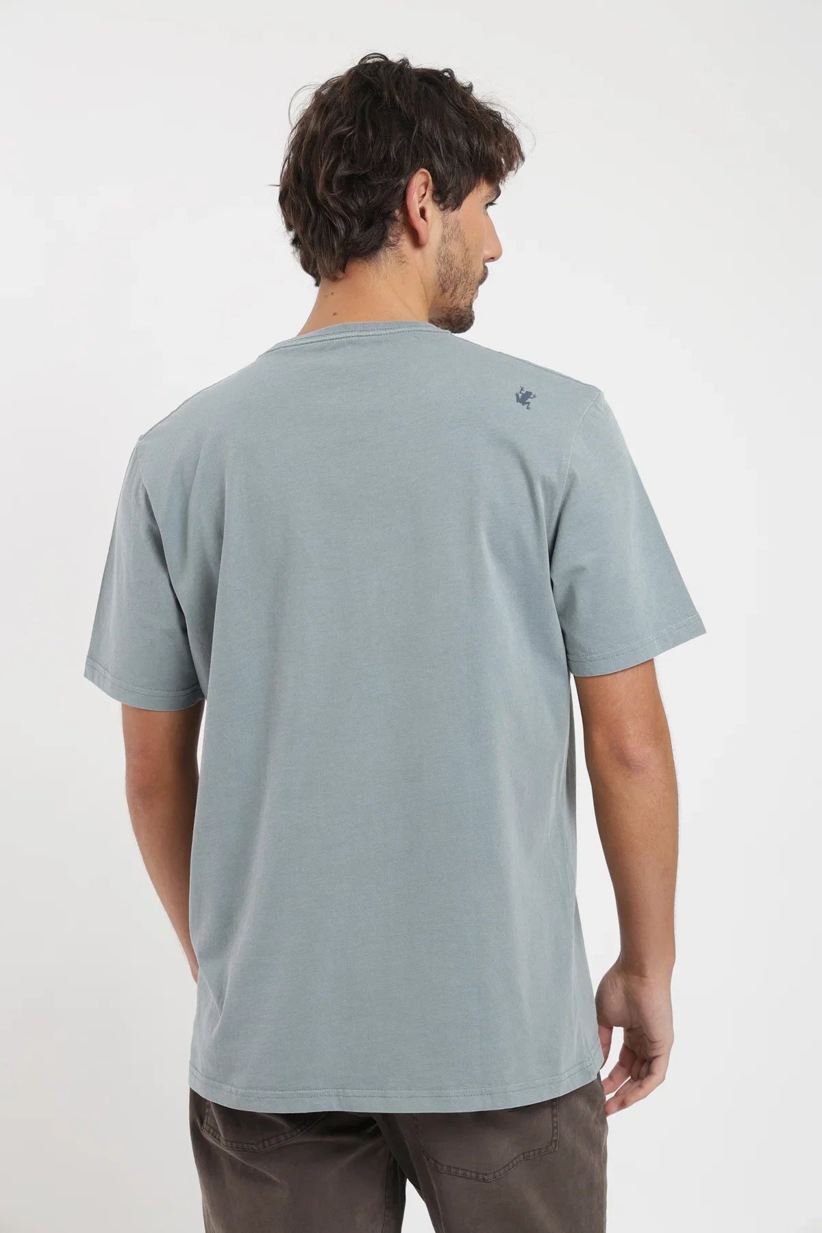 Polera manga corta hombre Plain celeste Froens
