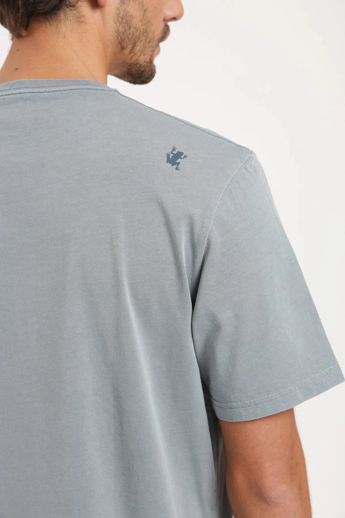 Polera manga corta hombre Plain celeste Froens