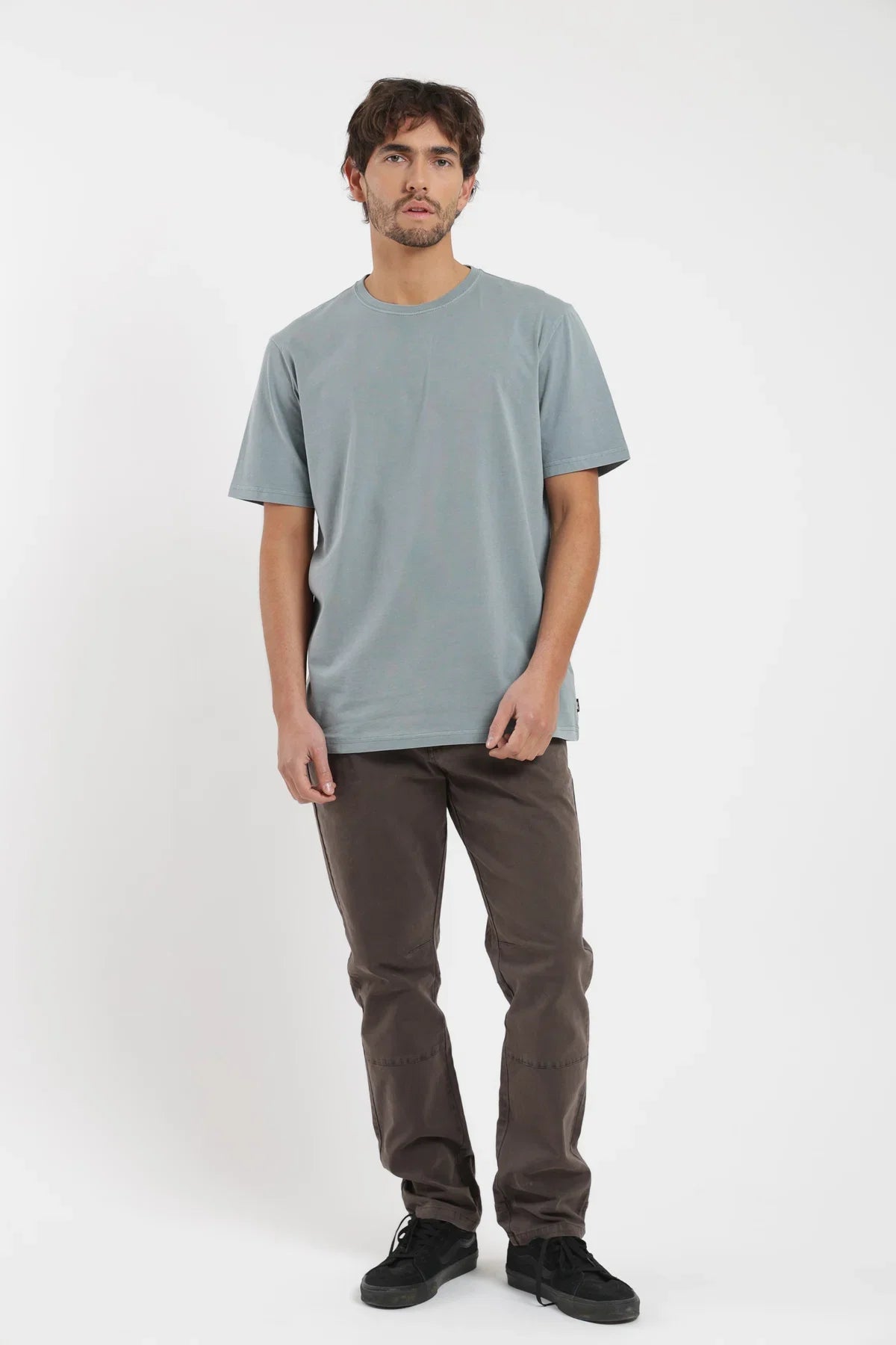Polera manga corta hombre Plain celeste Froens