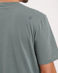 Polera manga corta hombre Plain verde oscuro Froens