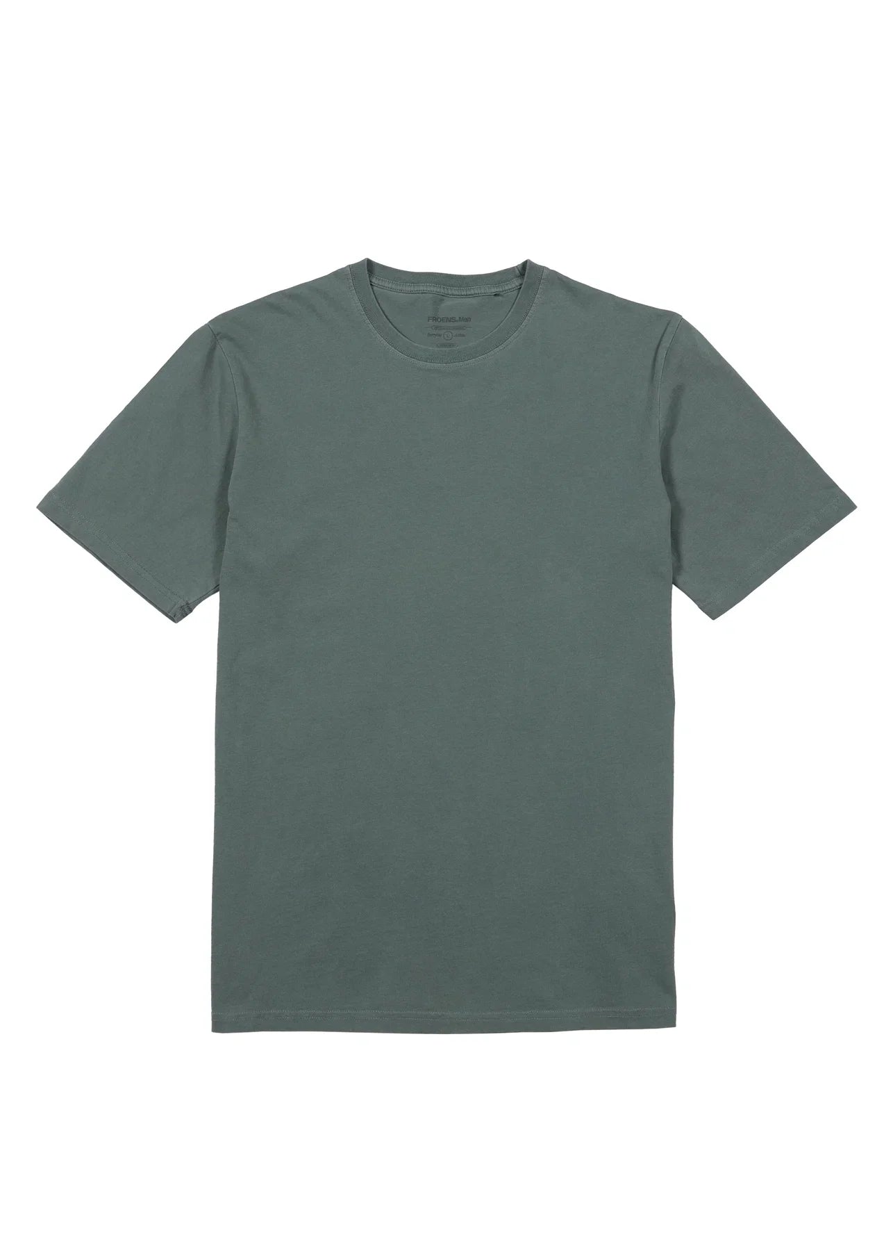 Polera manga corta hombre Plain verde oscuro