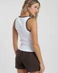 Polera sin mangas mujer lena blanco Froens