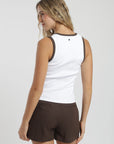 Polera sin mangas mujer lena blanco Froens