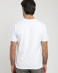 Label - Polera manga corta hombre Slim Fit blanco