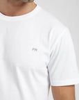 Label - Polera manga corta hombre Slim Fit blanco