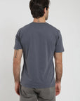 Label - Polera manga corta hombre Slim Fit gris