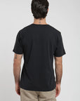 Label - Polera manga corta hombre Slim Fit negro