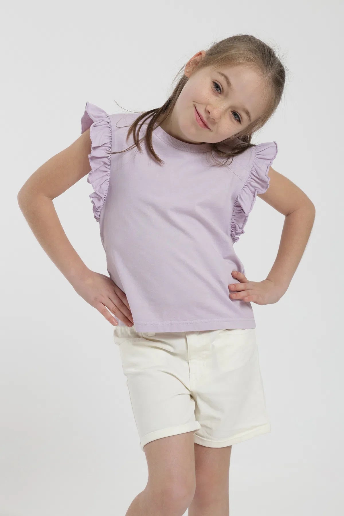 Polera Vuelos Kids lila Froens