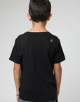 Polera manga corta kids Punta de lobos negro - Algodón orgánico