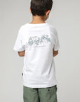 Polera manga corta kids Bungalow blanco - Algodón orgánico