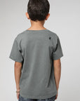 Polera manga corta kids Punta de lobos verde - Algodón orgánico