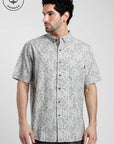 Camisa manga corta Aralia gris - Algodón orgánico