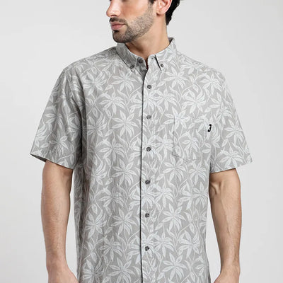 Camisa manga corta Aralia gris - Algodón orgánico