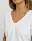 Polera mujer Basic blanco - Algodón orgánico