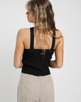 Polera mujer Halter negro