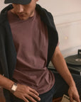 Polera manga corta hombre Plain burdeo - Frøens