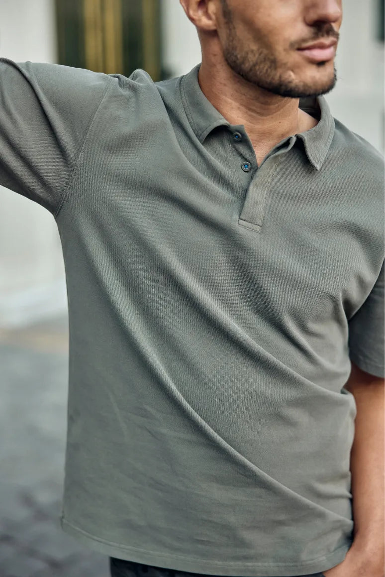 Label - Polera manga corta hombre valencia verde