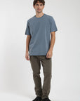 Polera manga corta hombre Plain azul - Algodón orgánico - Frøens