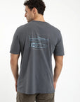 Polera manga corta hombre Bote grafito - Algodón orgánico