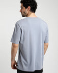 Polera manga corta hombre Plain lila - Algodón orgánico