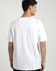 Polera manga corta hombre Foto océano blanco - Algodón orgánico