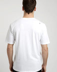 Polera manga corta hombre Auto surf blanco - Algodón orgánico