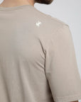 Polera manga corta hombre Plain beige - Algodón orgánico