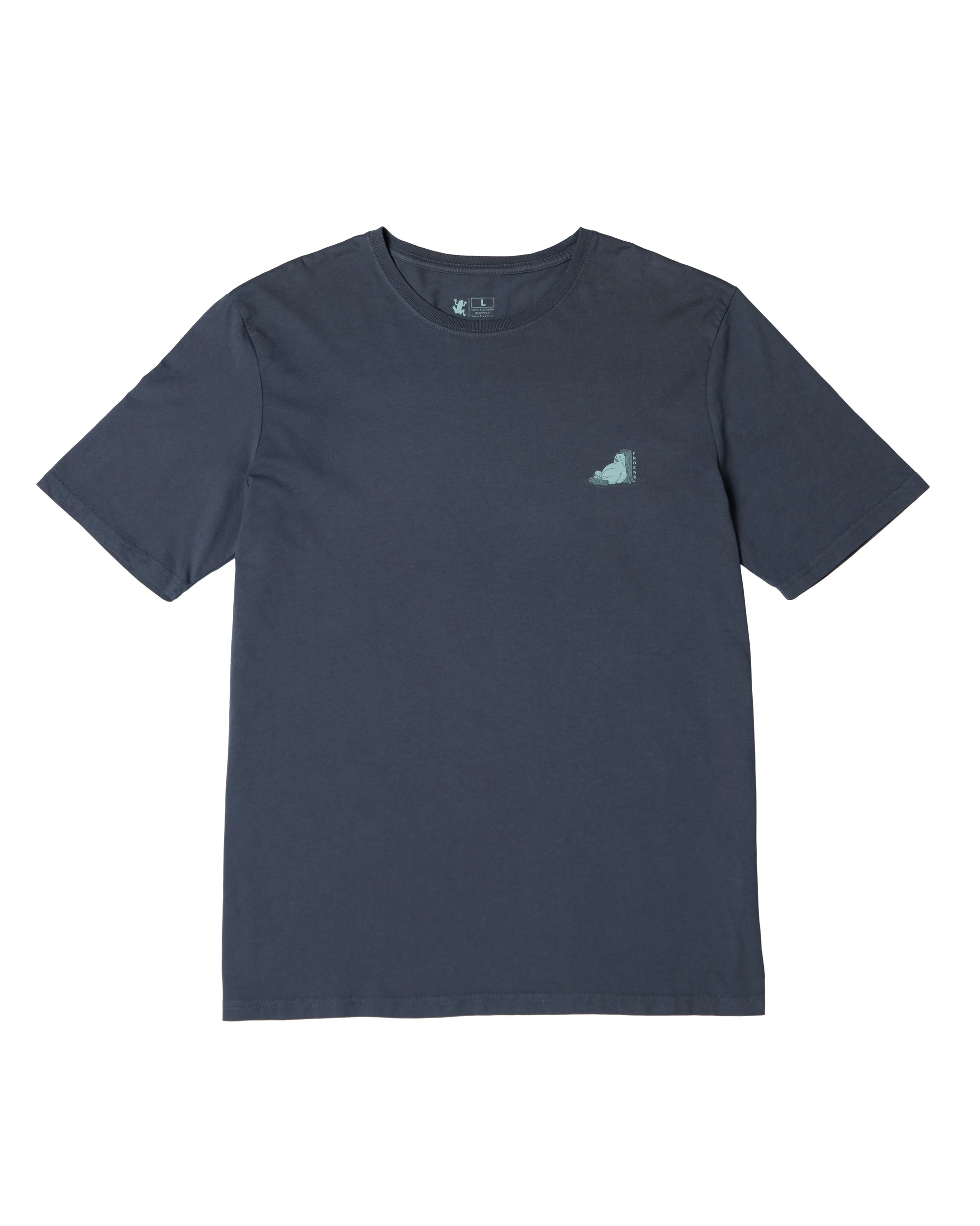 Polera manga corta hombre Oso flojo azul - Algodón orgánico - Frøens