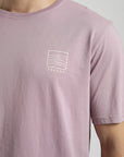 Polera manga corta hombre Logo ola rosa - Algodón orgánico
