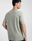 Polera manga corta hombre Plain verde claro - Algodón orgánico