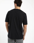 Polera manga corta hombre Plain negro - Algodón orgánico