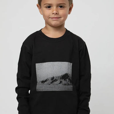 Polera manga larga kids Foto negro - Algodón orgánico