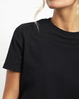 Polera mujer Round negro - Algodón orgánico