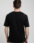 Polera manga corta hombre Plain negro - Algodón orgánico