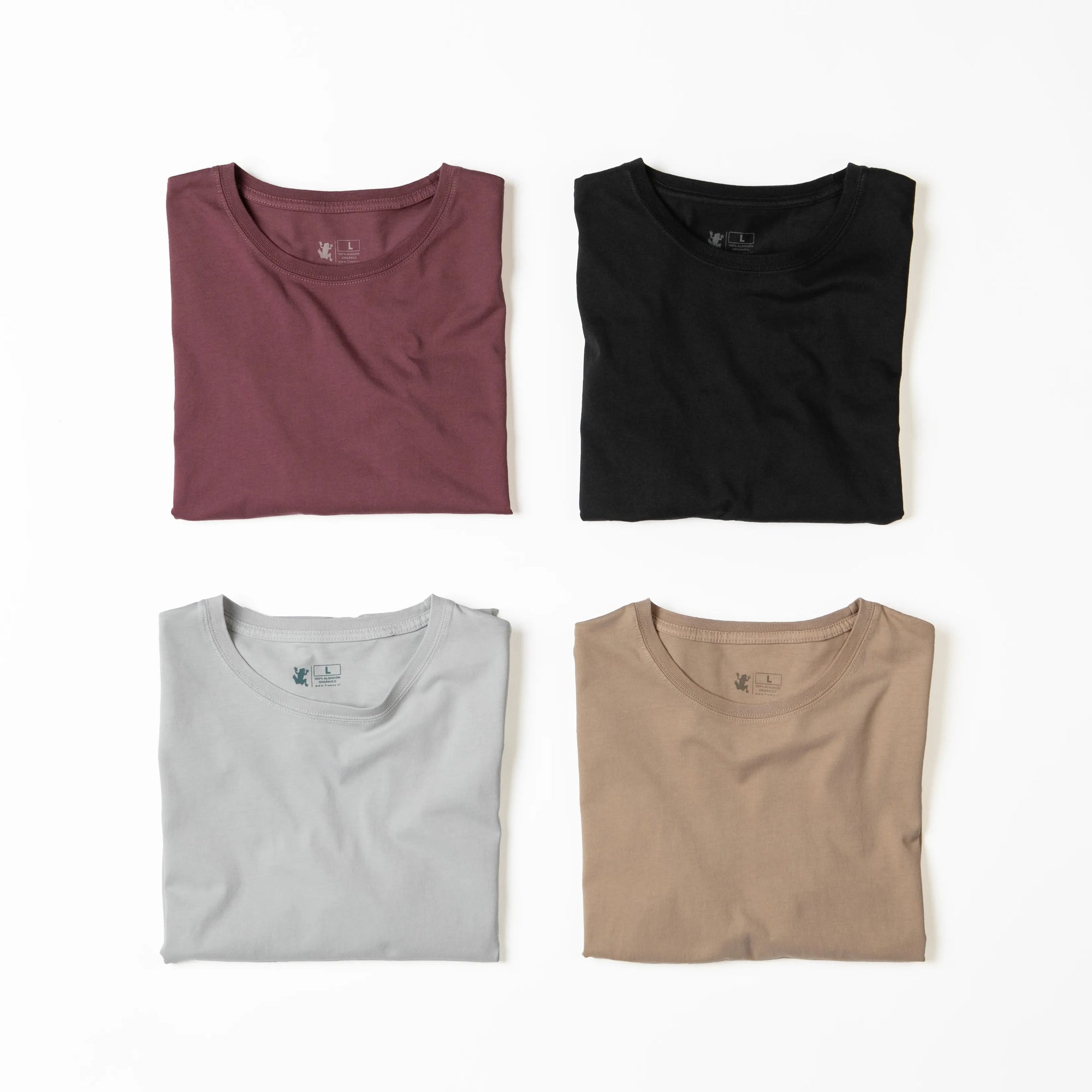 Polera manga corta hombre Plain negro - Algodón orgánico - Frøens