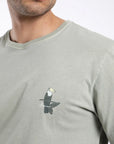 Polera manga corta hombre Tucán verde - Algodón orgánico