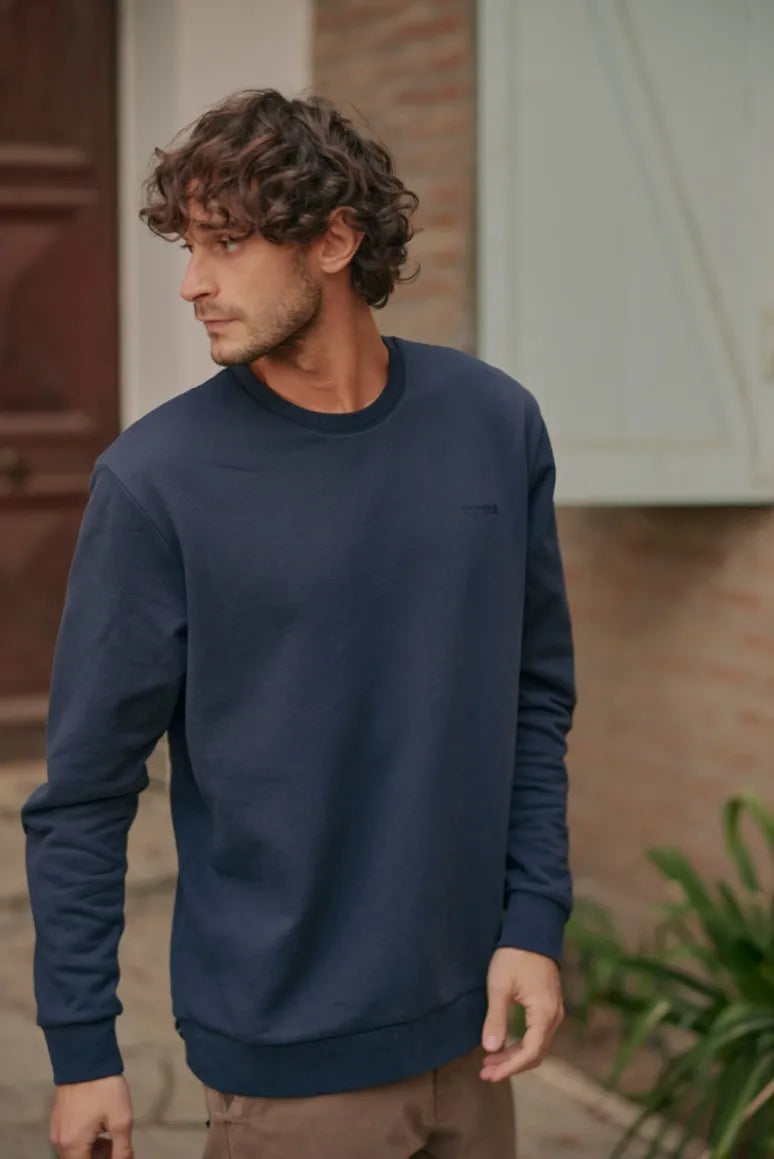 Polerón hombre Cahuil azul