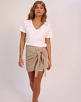 Falda short Riñihue beige