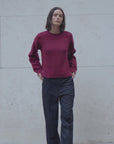 Chaleco mujer Elqui burdeo - Algodón orgánico