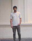 Polera manga corta hombre Plain blanca