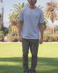 Polera manga corta hombre fox gris