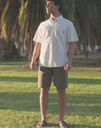 Camisa manga corta Texture gris