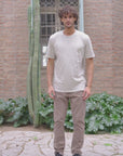 Polera manga corta hombre Fungi beige