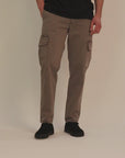 Pantalón hombre Cargo Olivo - Algodón orgánico