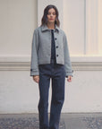Chaqueta lana mujer Vera gris - Lana
