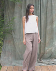 Blusa sin mangas Caulle blanco