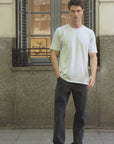 Polera manga corta hombre heavyweight Plain beige