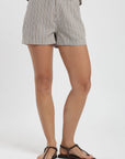 Short mujer aria stripes beige Froens