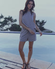 Short mujer aria stripes beige Froens