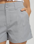 Short mujer bruna gris Froens